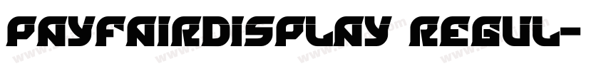 PayfairDisplay Regul字体转换